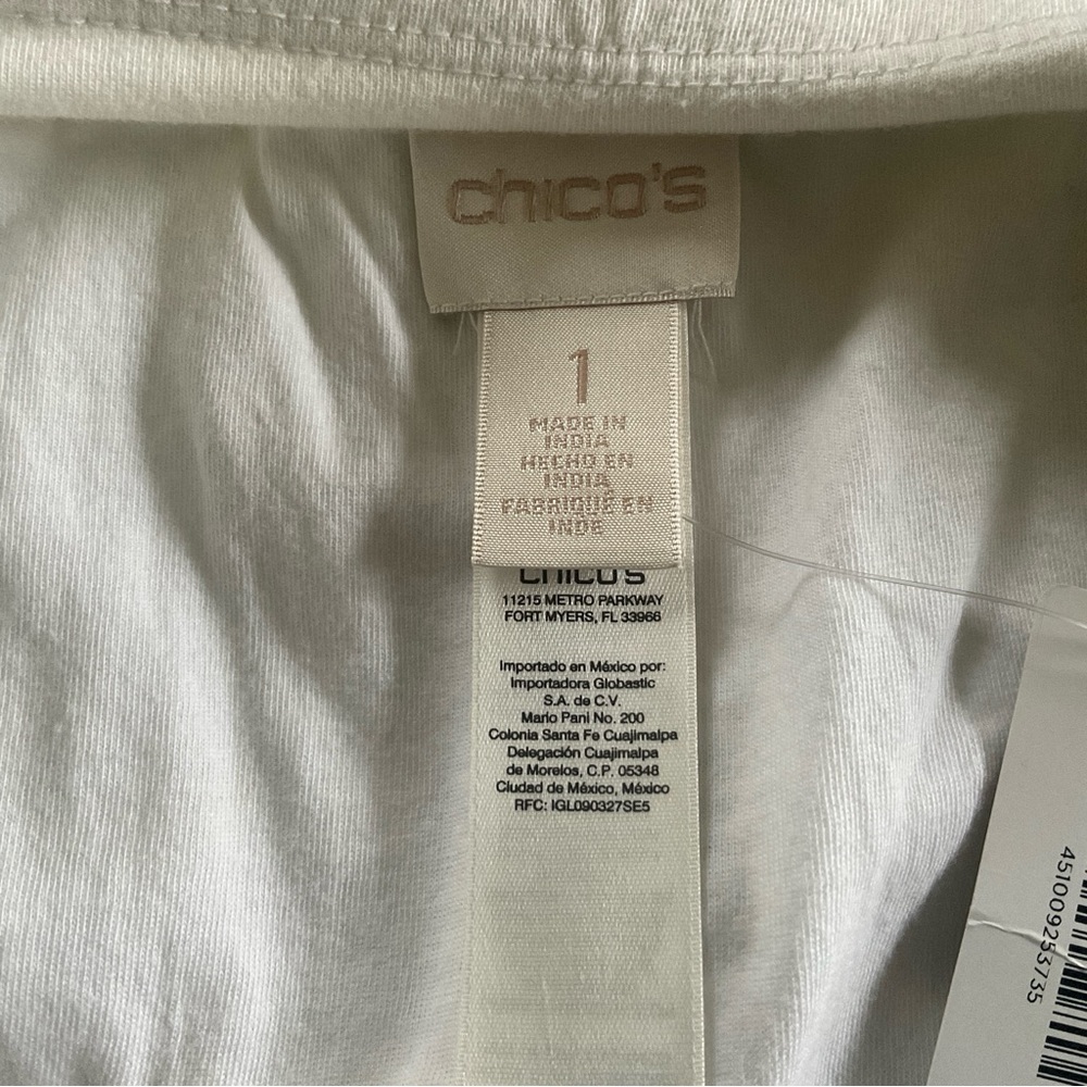 Chico's Asymmetrical White Skirt - Picture 4 of 6